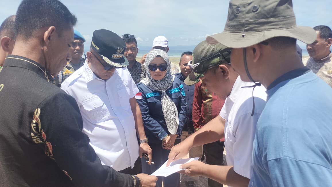 Bupati dan Ketua DPRD Butur Tinjau Proyek Kampung Nelayan Merah Putih di Malalanda